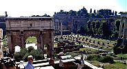 Forum Romanum. western part, south-eastern view from the Capitoline Hill to the Palatine Hill. 