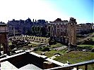 Forum Romanum. western part, south-eastern view from the Capitoline Hill to the Palatine Hill.