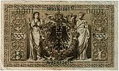 1918-1923 AD., Germany, Weimar Republic, Reichsbank, Berlin, 1000 Mark, Pick 45b. 9283267 C Reverse