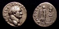  72-73 AD., Vespasian, Denarius, mint of Rome, RIC 52