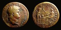  65 AD., Nero, Lugdunum mint, Sestertius, RIC 390.