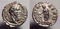 158-159 AD., Antoninus Pius, Denarius, mint of Rome, RIC 291a