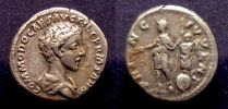 175-176 AD., Commodus Caesar, Denarius, mint of Rome, RIC 617
