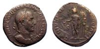 249-251 AD., Trajan Decius, Sestertius, mint of Rome, RIC 117c