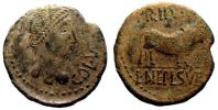 Lepida-Celsa in Hispania,   44-36 BC., As, Triumviral Period, RPC 263.