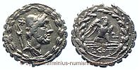 Crawford 314/1c, Roman Republic, 105 BC., moneyer Lucius Aurelius Cotta, Denarius serratus