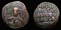  976-1025 AD., Basil II Bulgaroktonos, Constantinopolis mint, Follis, Sear 1813.