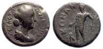 Konana in Pisidia, 161–175 AD., Faustina II., Æ24, RPC online temporary № 7751.