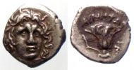 Northern Greece,  180-160 BC., Perseus of Macedon during the Third Macedonian War to pay his Cretan mercenaries, undetermined mint, Pseudo-Rhodian drachm, SNG Cop. 790.
