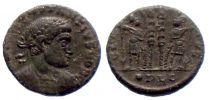 330-331 AD., Constantius II., as Caesar, Lugdunum, Ã†3 / Follis, RIC 245