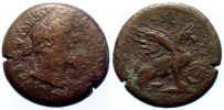 Alexandria in Egypt, 150-151 AD., Antoninus Pius, Ã† Drachm, Griffin.