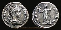 200-201 AD., Caracalla, Laodicea mint, Denarius, RIC 354. 
