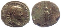 251-253 AD., Trebonianus Gallus, Rome mint, Ã† Sestertius, RIC 114a.