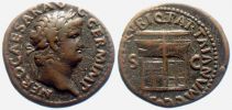  65 AD., Nero, Rome mint, Ã† As, RIC 306.