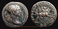 103-111 AD., Trajan, Rome mint, As, RIC 543 var. 