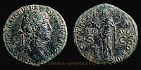 119 AD., Hadrian, Rome mint, As, RIC 579a.