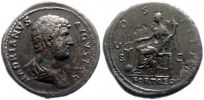 132-134 AD., Hadrian, Rome mint, Æ Sestertius, RIC 707c.