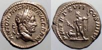 214 AD., Caracalla, Rome mint, Denarius, RIC 240.