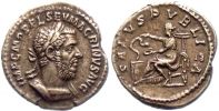 217-218 AD., Macrinus, Rome mint, Denarius, RIC 85b.