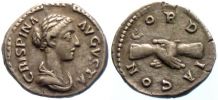 180-182 AD., Crispina, Rome mint, Denarius, RIC 279B.