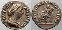170-175 AD., Faustina junior, Rome mint, Denarius, RIC 683.
