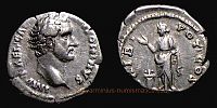 138 AD., Antoninus Pius Caesar, Rome mint, Denarius, RIC 452a.