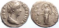 141 AD. and later, Diva Faustina Senior, Rome, Denarius, RIC 351