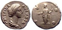 180-181 AD., Crispina, Rome mint, Denarius, RIC 284.