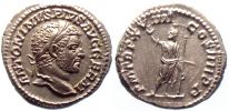 216 AD., Caracalla, Rome mint, Denarius, RIC 280c.
