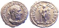 217 AD., Macrinus, Rome mint, Denarius, RIC 21.