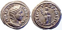 228 AD., Julia Mamaea, Rome mint, Denarius, RIC 335.