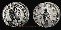 248 AD., Otacilia Severa, Rome mint, Antoninianus, RIC 115.