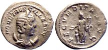 250-251 AD., Herennia Etruscilla, Rome mint, Antoninianus, RIC 55b.
