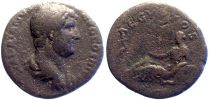 134-138 AD., Hadrian, Rome mint, As, RIC 839.