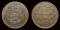 1860 AD., Luxembourg, Paris mint, 10 Centimes, KM 23.2.