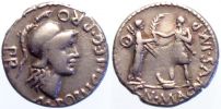 Crawford 469/1a, Cn. Pompey Junior and M. Poblicius, 46-45 BC., Spanish mint, probably Corduba, Denarius.