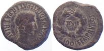 Bilbilis in Hispania,   2 -14 AD., Augustus, As, RPC 395.