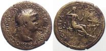  68-69 AD., Civil War, Supporters of Vespasian, countermarked Dupondius of Nero from the Lugdunum mint, RIC 445 var.