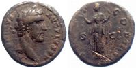 145-161 AD., Antoninus Pius, Rome mint, Ã† As, RIC 832a.