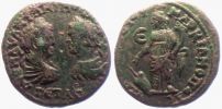 Markianopolis in Moesia Inferior, 209-212 AD., Caracalla and Geta, 5 Assaria, Pick 652.