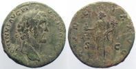 140-144 AD., Antoninus Pius, Rome mint, Ã† Sestertius, RIC 611.