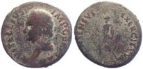  69 AD., Vitellius, Tarraco mint, Ã† As, RIC 40.