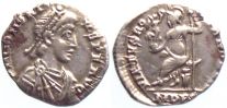 394-397 AD., Honorius, Mediolanum mint, Siliqua, RIC 1228.