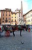 Piazza della Rotonda, Rome, Fontana del Pantheon surmounted by an Egyptian obelisk by Pharaoh Ramses II for the Temple of Ra in Heliopolis.