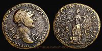 103-111 AD., Trajan, Rome mint, Sestertius, RIC 503.