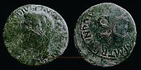  11-12 AD., Augustus, Rome mint, As, RIC 471. 