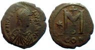  512-517 AD., Anastasius I., Constantinopolis mint, Ã† Follis, Sear BC 19.