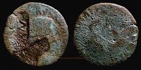   16-12 BC., Augustus, Rome mint, unclear moneyer, As, countermarked IMP(eratoris) AVC(usti), cf. RIC 373-396.