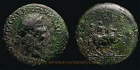  64 AD., Nero, Balkan mint (Perinthos ?), Sestertius, unlisted, cf. RIC I, p. 186-7.