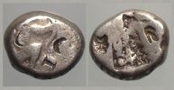 Sardis in Lydia,      455-420 BC., Persian Rule, Artaxerxes I. - Xerxes II., Siglos, Carradice type IV A.